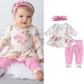 Cute Girl Flower Suit Three-Piece Headband