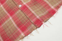 Plaid Short-sleeved Shirt Men's Loose Casual