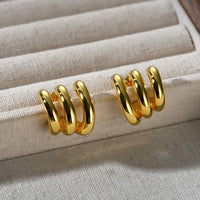 All-matching Niche Sterling Silver Needle Ear Studs Unique Earrings