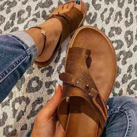 Women's Closed-Toe Slippers Comfortable All-Match Thick-Soled Sandals