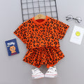 Children's Leopard Print Two-piece Set