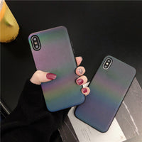 Compatible with Apple , Gradient reflective phone case
