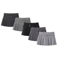 Low Waist Mini Plaid Casual Wide Pleated Culottes Skirt