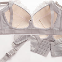 Ladies no steel ring lace plus size nursing bra
