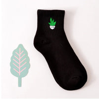 Japanese and Korean Harajuku Cartoon Embroidered Socks Creative Men and Women Couple Socks Cotton Socks