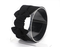 Knotted bowknot wide children's hair band