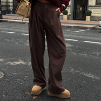 Retro Corduroy EuropeanAmerican-Style Draping Loose Casual Pants