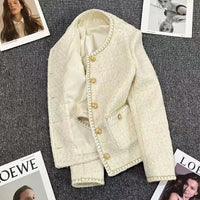 Chanel-style Women's French Socialite Tweed Casual Jacket