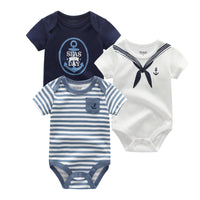 Baby's triangle Romper Summer Short Sleeve Top