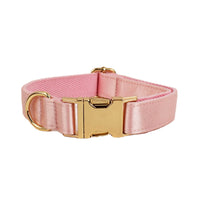 Pink Crystal Dog Collar And Leash With Wedding Ribbons