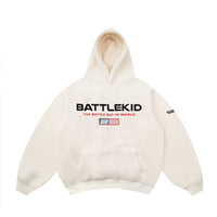 Lamb Wool Alphabet Embroidery Hooded Sweater