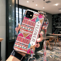 Chinese style messenger lanyard phone case