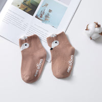 Combed cotton three-dimensional cartoon children's socks