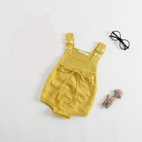 Thick wool handmade bubble overalls