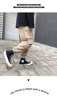 Hip-hop loose overalls boys