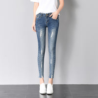 Slim nine-point pants