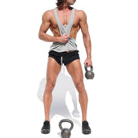 Men's Summer Solid Color Muscle Loose Printed Sleeveless Vest