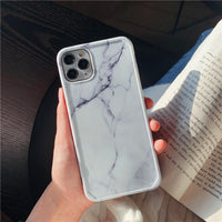 Cold wind anti-fall marble pattern mobile phone case