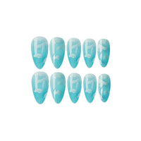 Water drop fake nail patch