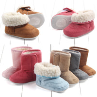 Suede cotton baby walking shoes baby soft soled shoes