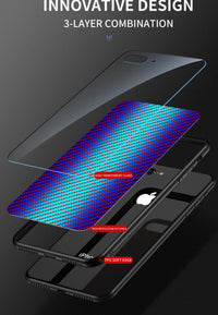 Phone case applies to A51 creative graded carbon fiber toughened glass A91 anti-fall protective case