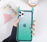 Rainbow devil horn phone case