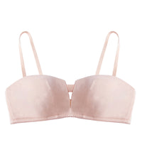No steel ring thin section gathered bra female