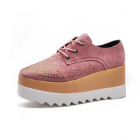 Thick-soled platform shoes