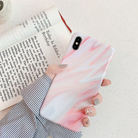 Compatible with Apple , Marble phone case