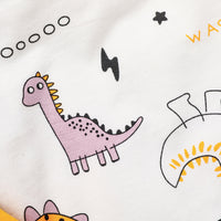 Autumn Pants Suit Yellow Pullover Thin Long-sleeved Three-piece Children's Wear