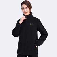 Women's Thickened Zip-up Stand-collar Loose Sports Jacket