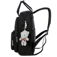 Nylon backpack college wind big school students large capacity multi-function backpack tide