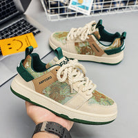Secret Forest Oil Painting Version Trend Everything Sports Casual Board Shoes
