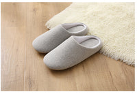 Men's Cotton Black Autumn Season Home Furnishing East Indoor Household Warm Slippers Soft Bottom Good Anti-skid Slippers