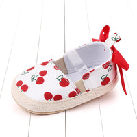Cute baby toddler shoes with non-slip soft sole bow