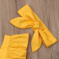 Pineapple print baby romper