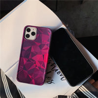 Purple rhombus phone case