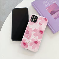 Pink flower phone case