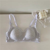 Women's Cotton Underwear Without Steel Ring Bra