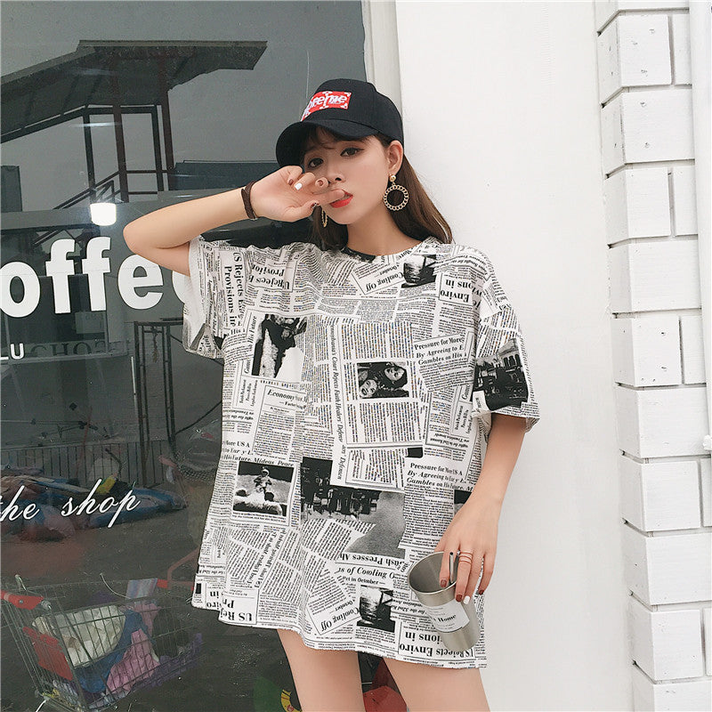 Harajuku BF style t-shirt women