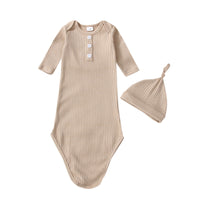 Children's Baby Huakeng Strip Fake  Chest Nightgown