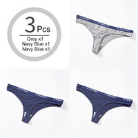 Low-waist Cotton Women's Underwear Letters Sexy Seamless