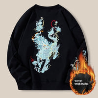 Cotton Loose Embroidery Plus Size Men's New Hoodie