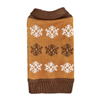 Snowflake Brown Gray Autumn And Winter New Dog Christmas Sweater