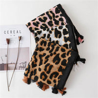 Leopard print scarf