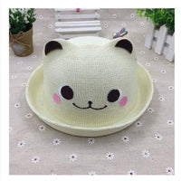 month baby straw boy sun hat
