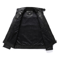 Imitation leather PU retro jacket
