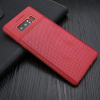Leather note8 protective shell