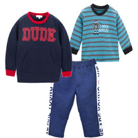 Spring And Summer Baby Clothes Three-piece Romper Suit