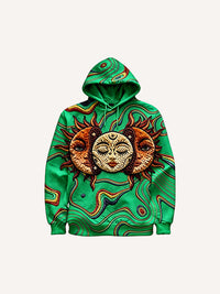 Fashion Casual Printed Polyester Sweater